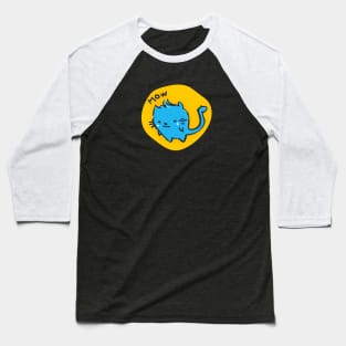 Cute Little Blue Kitty Cat Baseball T-Shirt